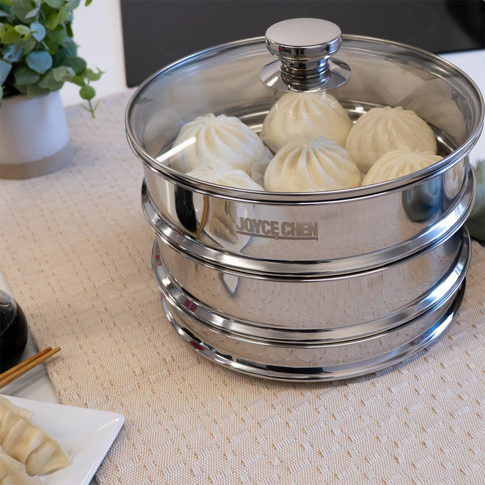 Joyce Chen 2-Tier Stainless Steel Steamer