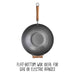 Joyce Chen Classic Series 14-Inch Carbon Steel Flat Bottom Wok with Birch Handles