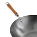 Joyce Chen Classic Series 14-Inch Carbon Steel Flat Bottom Wok with Birch Handles