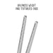 Joyce Chen Reusable Stainless Steel Metal Chopsticks Set - 5 Pair