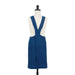 KAF Home Firenze Kids 100% Stonewashed Linen Smock Apron Blue