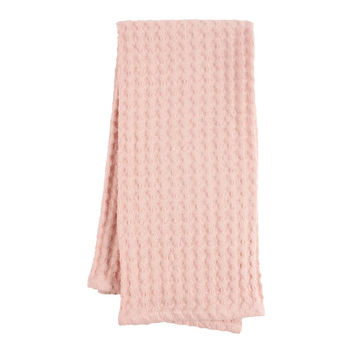 KAF Home Monaco Jumbo Waffle Kitchen Towel  in Blush