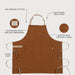 KAF Home Rooted Sustainable Chef's Apron Canyon