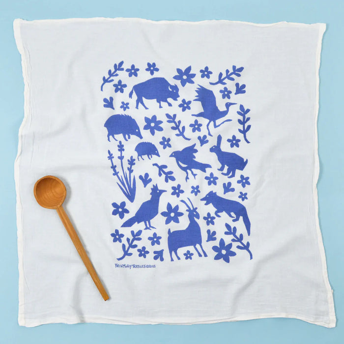 Kei & Molly Flour Sack Dish Towel Buffalo & Friends