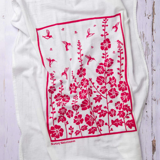 Kei & Molly Flour Sack Dish Towel  Hummingbirds
