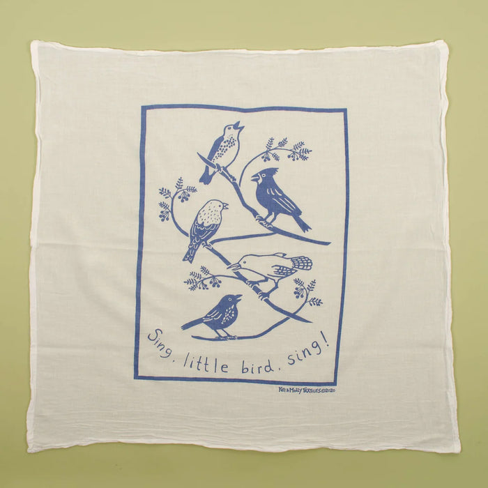 Kei & Molly Flour Sack Dish Towel Songbirds