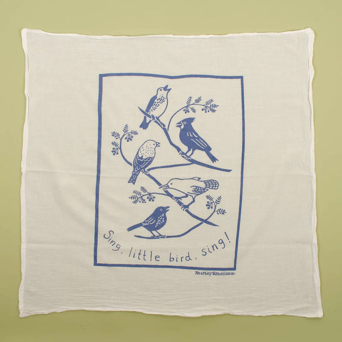 Kei & Molly Flour Sack Dish Towel Songbirds