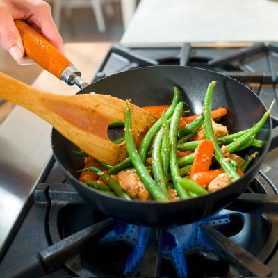 Ken Hom Classic Non-stick Carbon Steel 8" Mini Wok