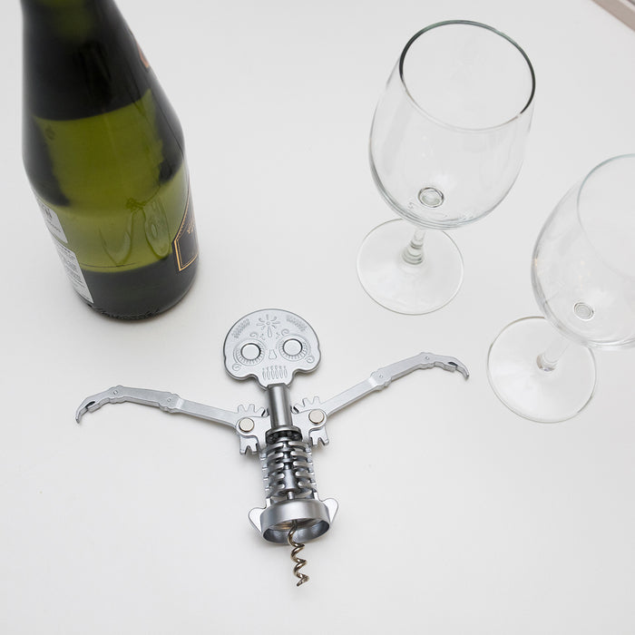 Kikkerland Day of the Dead Corkscrew 