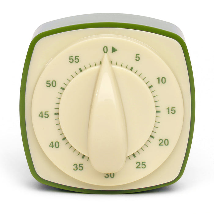 Kikkerland Retro Kitchen Timer Green