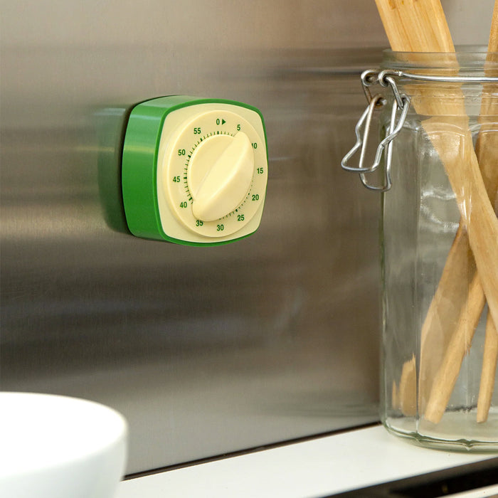 Kikkerland Retro Kitchen Timer Green