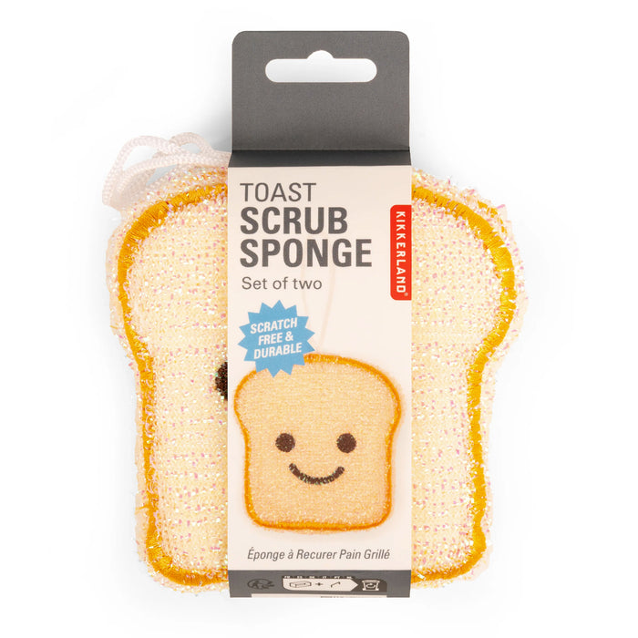Kikkerland Toast Scrub Sponge