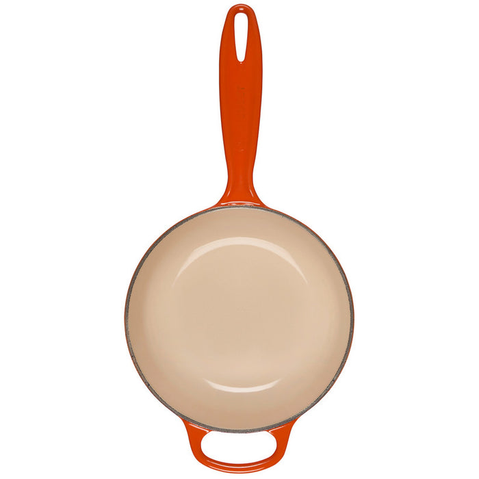 Le Creuset Enameled Cast Iron Signature 2 1/4 Quart Saucepan in Flame