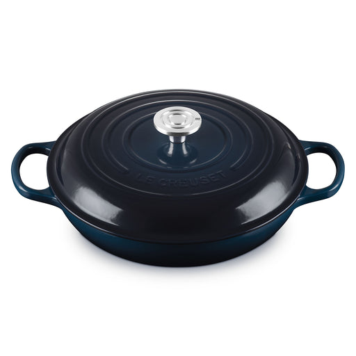 Le Creuset Enameled Cast Iron Signature 3 1/2 Quart Braiser in Nuit