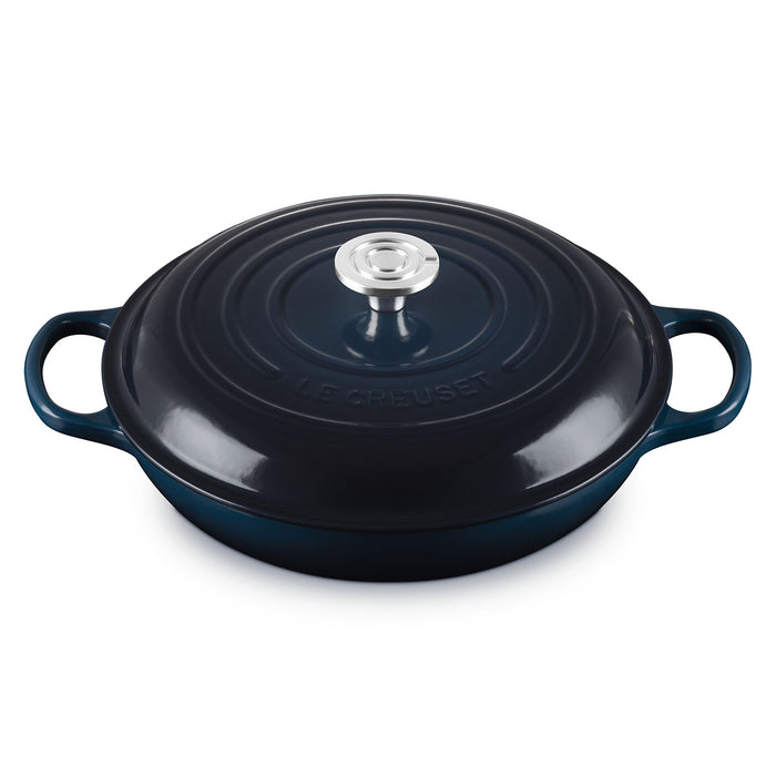 Le Creuset Enameled Cast Iron Signature 3 1/2 Quart Braiser in Nuit