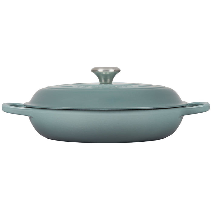 Le Creuset Enameled Cast Iron Signature 3 1/2 Quart Braiser in Sea Salt