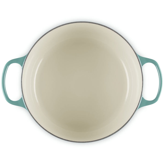 Le Creuset Enameled Cast Iron Signature 5 1/2 Quart Round Dutch Oven in Riviera