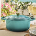 Le Creuset Enameled Cast Iron Signature 5 1/2 Quart Round Dutch Oven in Riviera