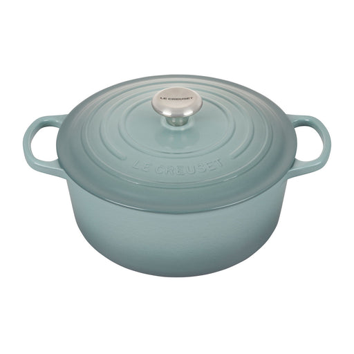 Le Creuset Enameled Cast Iron Signature 5 1/2 Quart Round Dutch Oven in Sea Salt
