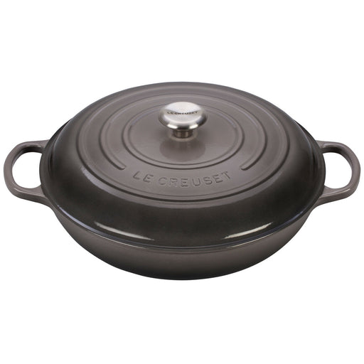 Le Creuset Enameled Cast Iron Signature 5 Quart Braiser in Oyster