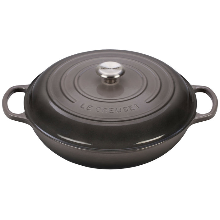 Le Creuset Enameled Cast Iron Signature 5 Quart Braiser in Oyster