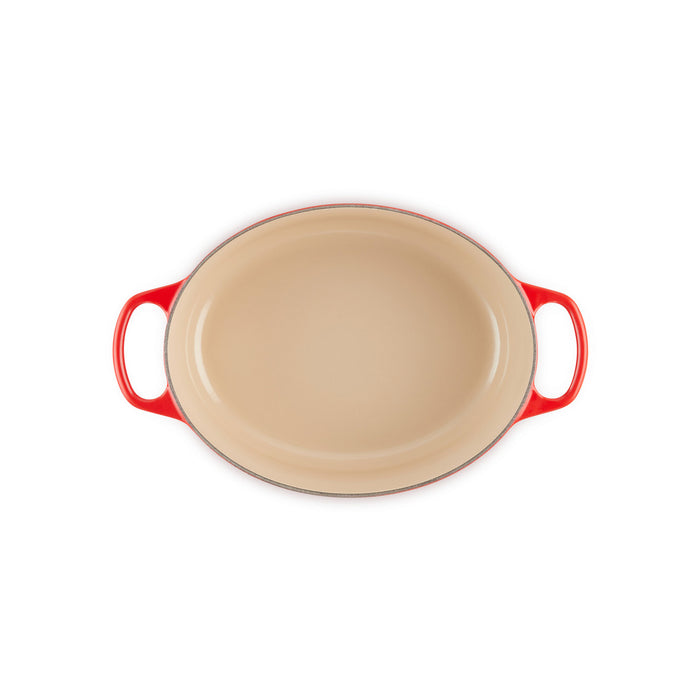 Le Creuset Enameled Cast Iron Signature 5 Quart Oval Dutch Oven in Cerise