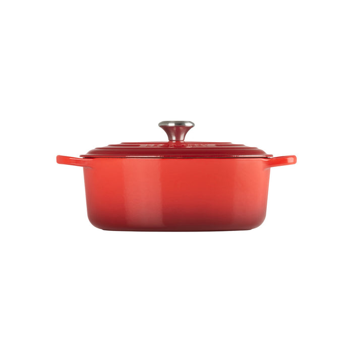 Le Creuset Enameled Cast Iron Signature 5 Quart Oval Dutch Oven in Cerise
