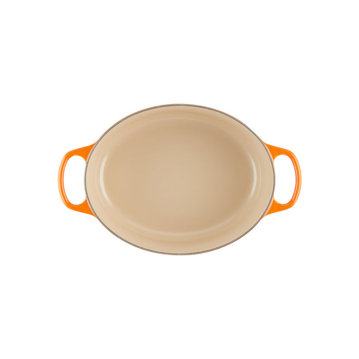 Le Creuset Enameled Cast Iron Signature 5 Quart Oval Dutch Oven in Flame
