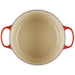 Le Creuset Enameled Cast Iron Signature 6 1/2  Quart Round Deep Oven in Cerise