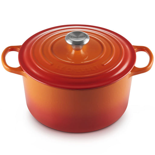 Le Creuset Enameled Cast Iron Signature 6 1/2  Quart Round Deep Oven in Flame