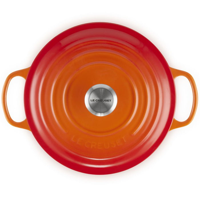 Le Creuset Enameled Cast Iron Signature 6 1/2  Quart Round Deep Oven in Flame
