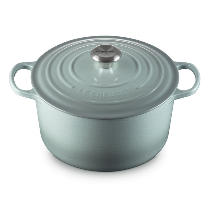Le Creuset Enameled Cast Iron Signature 6 1/2  Quart Round Deep Oven in Sea Salt