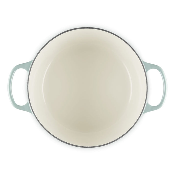 Le Creuset Enameled Cast Iron Signature 6 1/2  Quart Round Deep Oven in Sea Salt