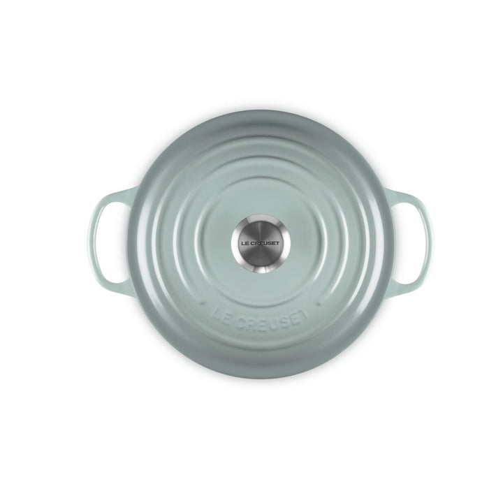 Le Creuset Enameled Cast Iron Signature 6 1/2  Quart Round Deep Oven in Sea Salt