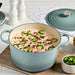 Le Creuset Enameled Cast Iron Signature 6 1/2  Quart Round Deep Oven in Sea Salt
