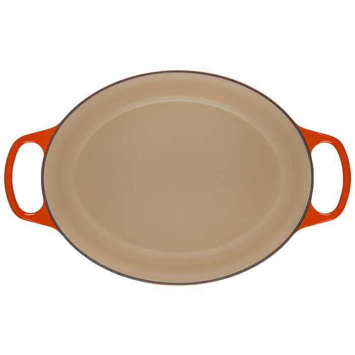 Le Creuset Enameled Cast Iron Signature 6 3/4 Quart Oval Dutch Oven in Flame