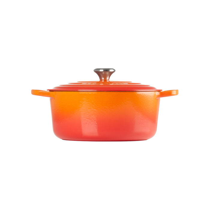 Le Creuset Enameled Cast Iron Signature 7 1/4 Quart Round Dutch Oven in Flame