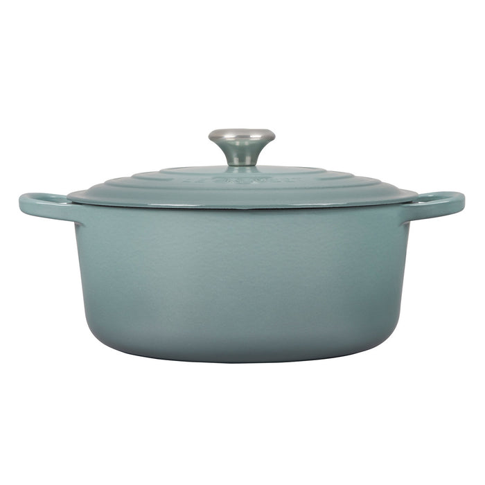 Le Creuset Enameled Cast Iron Signature 7 1/4 Quart Round Dutch Oven in Sea Salt
