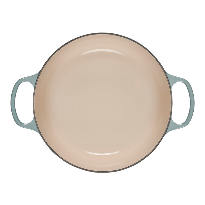Le Creuset Enameled Cast Iron Signature 7 1/4 Quart Round Dutch Oven in Sea Salt