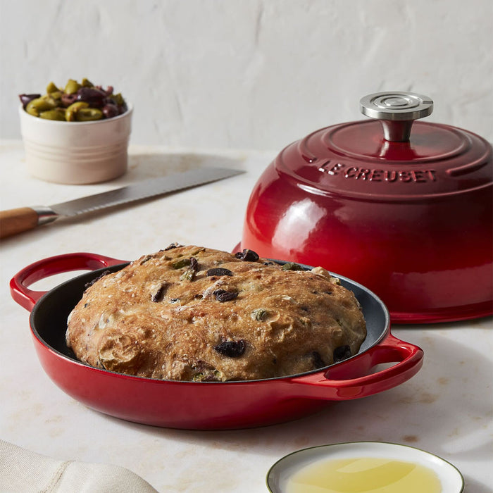 Le Creuset Enameled Cast Iron Signature Bread Oven in Cerise