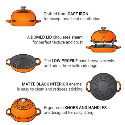Le Creuset Enameled Cast Iron Signature Bread Oven in Flame