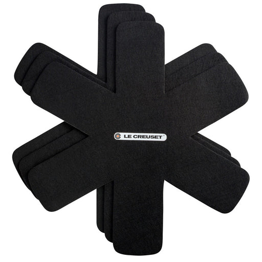 Le Creuset Felt Pan Protector in Black, Set of 3
