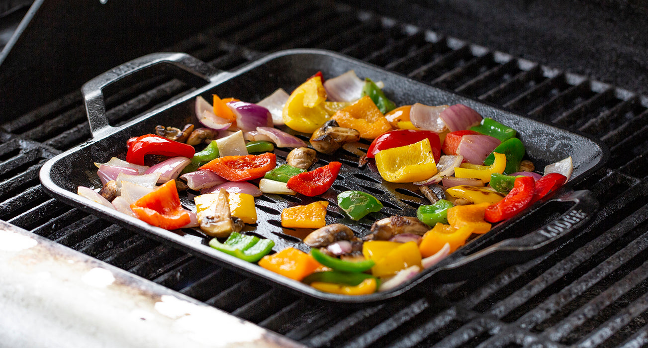 Lodge Chef Collection 11" Cast Iron Square Grill Topper