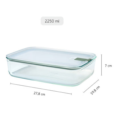 Mepal EasyClip Rectangular Glass Box 76 Ounce