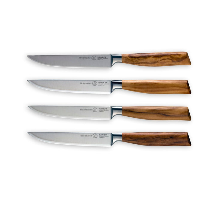 Messermeister Oliva Elite 4 Pc Steak Knife Set