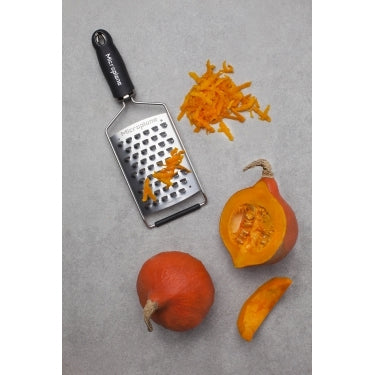 Microplane Gourmet Series Ultra Coarse Grater with Black Handles