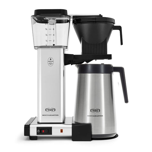 Moccamaster KBGT Thermal Carafe Coffee Maker in Polished Silver