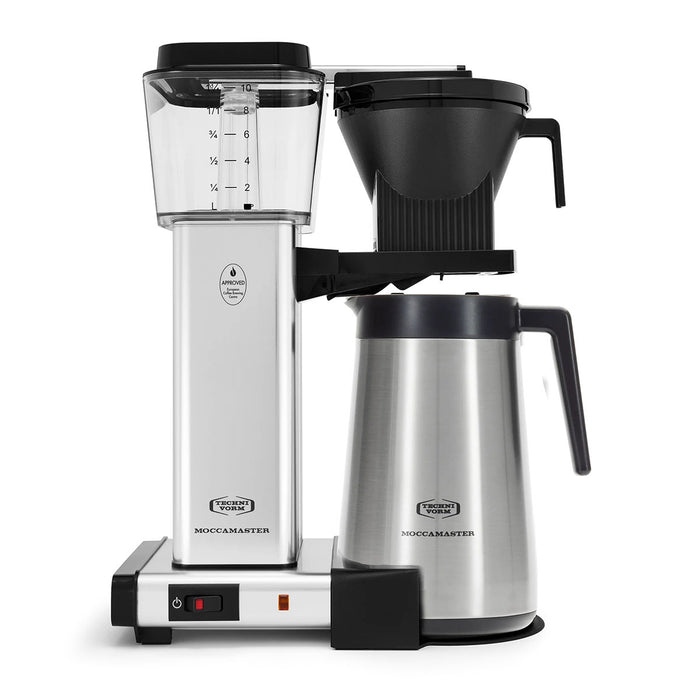 Moccamaster KBGT Thermal Carafe Coffee Maker in Polished Silver