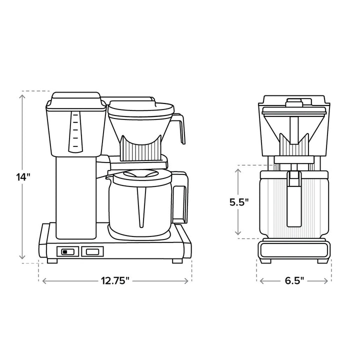 Moccamaster KBGV Select in Polished Silver
