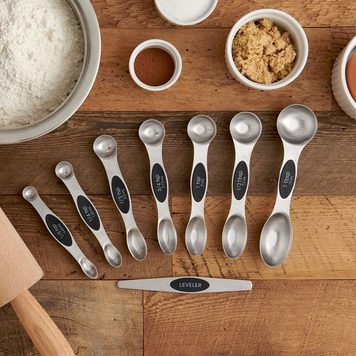 Mrs. Anderson's Baking Dual-Sided Magnetic Measuring Spoons with Leveler